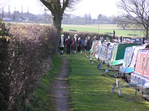 Walkers along LCC Moorings