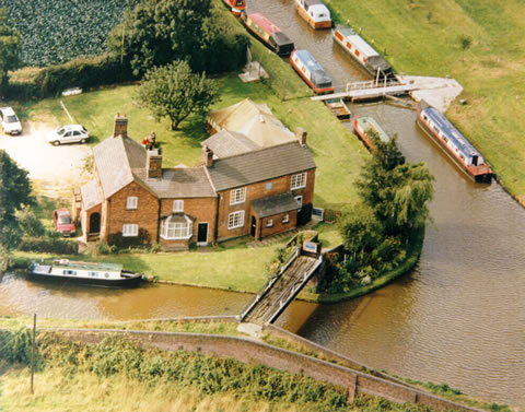 Huddlesford Junction from the air, showing the LCC clubhouse